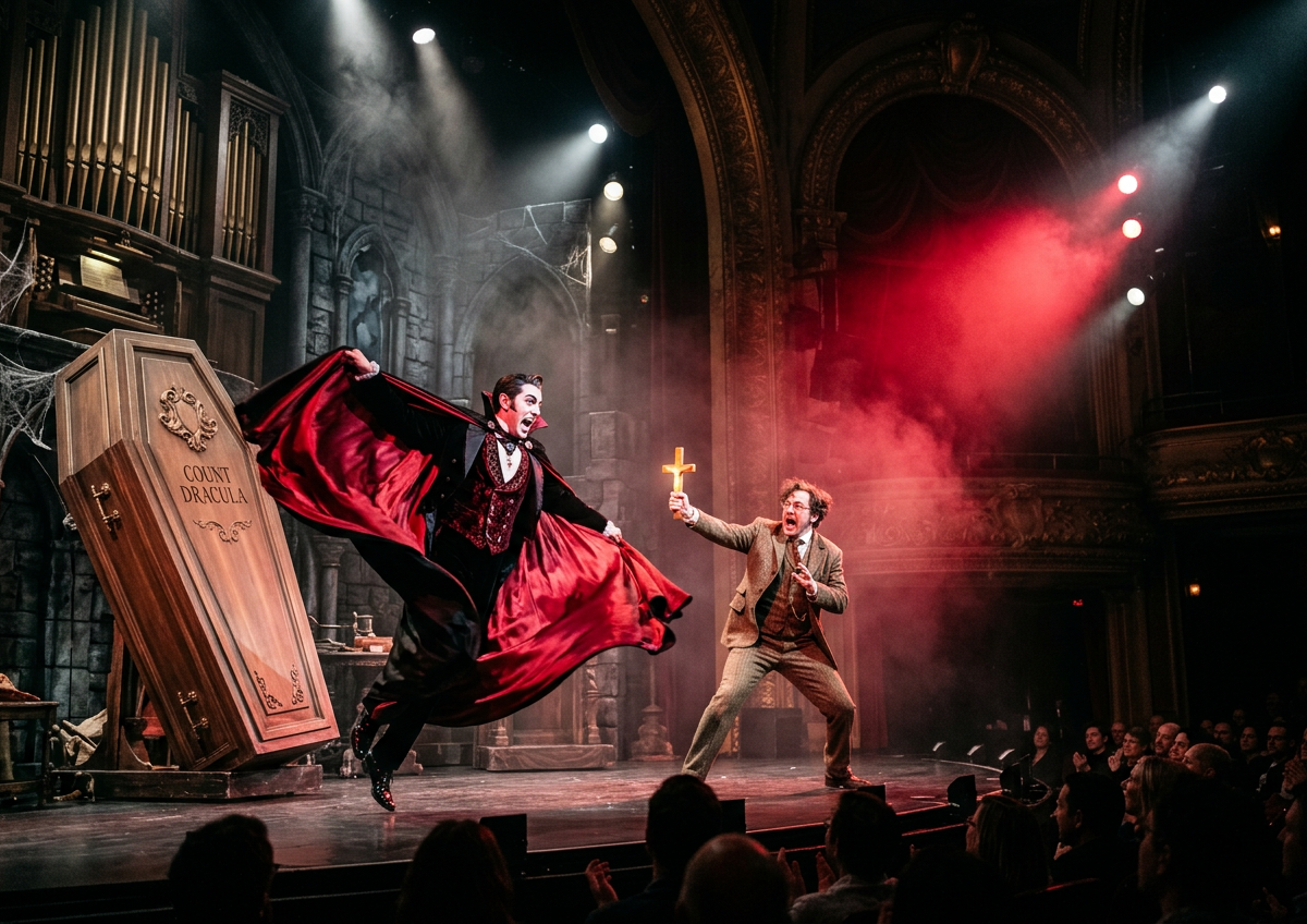 Dracula - A Comedy of Terrors at Neptune Fountain Hall Theatre on Sep 30, 2026