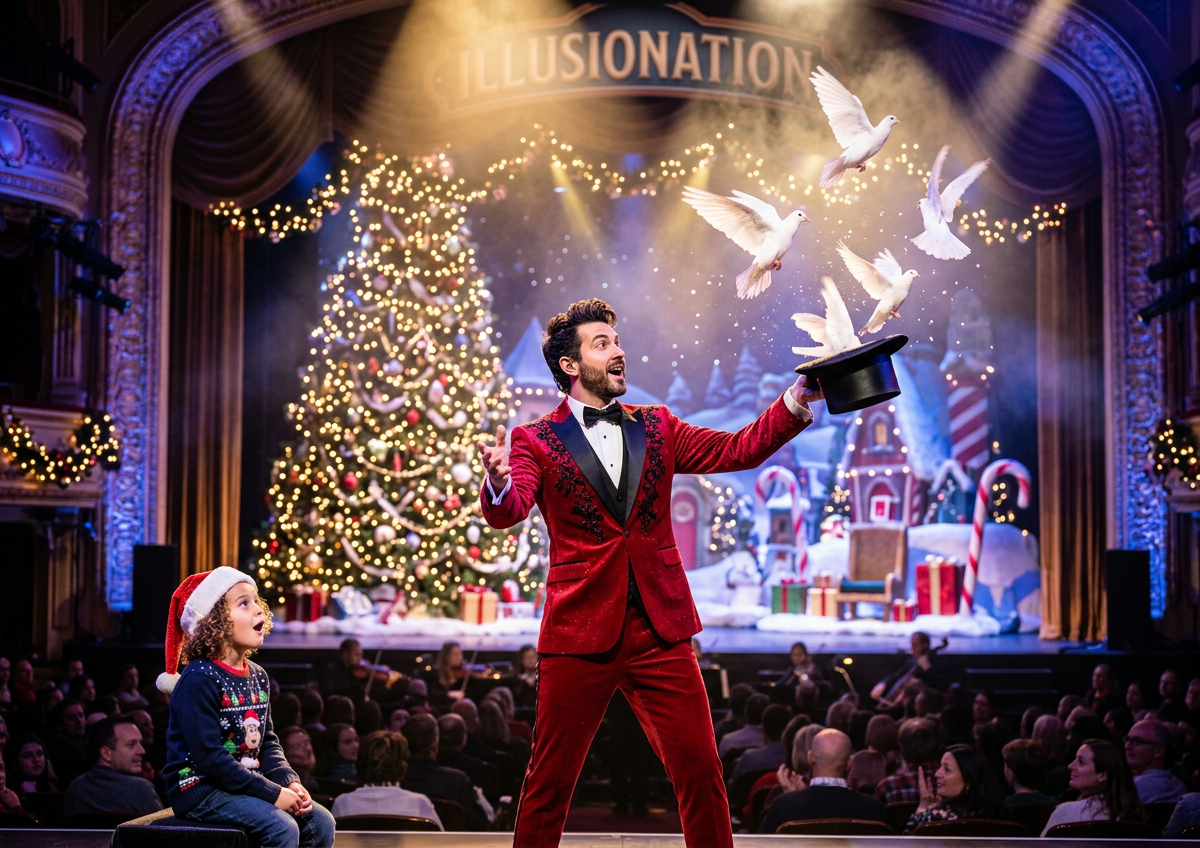 Illusionation Christmas Believe in the Magic at Mountain of Entertainment Theater on Nov 21, 2026