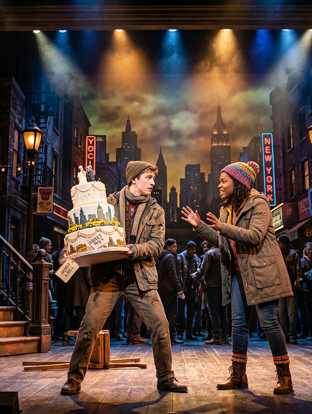 Two Strangers Carry a Cake Across New York: show