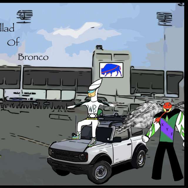 White Ford Bronco at The Atlantis on Oct 9, 2026