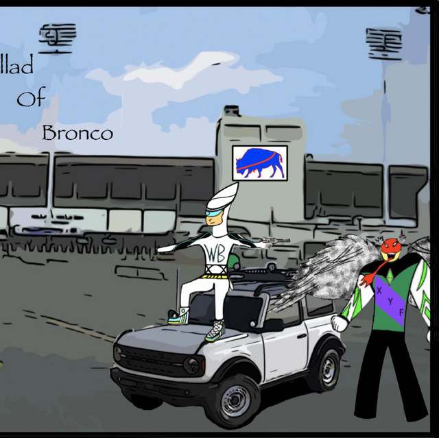 White Ford Bronco: Pop artist